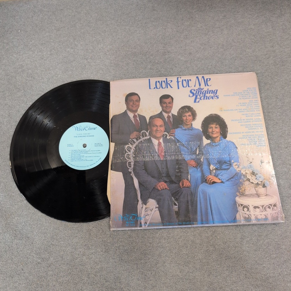 The Singing Echoes - Look For Me Vinyl LP WindChime WC-5012 Southern Gospel - Picture 2 of 2